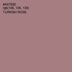 #A67E82 - Turkish Rose Color Image
